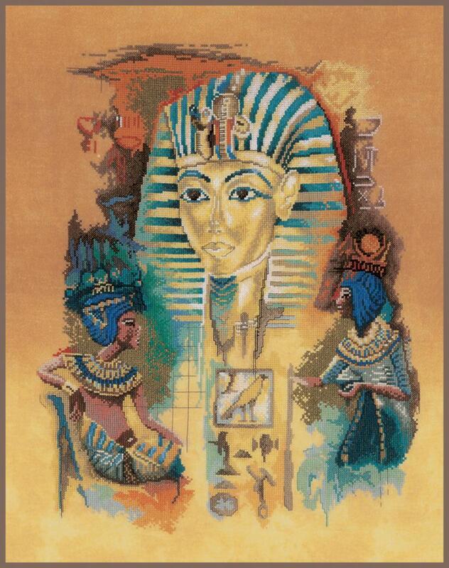 PN-0008006 Набір для вишивки хрестом LanArte Tutankhamun "Тутанхамон" | інтернет-магазин 'Елена-Рукоделие'