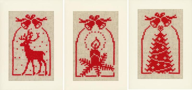 pn-0021444 набор для вышивания крестом (открытки) vervaco jingle bells "колокольчики" | интернет-магазин Елена-Рукоделие