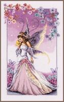 pn-0145024 набор для вышивки крестом vervaco lilac fairy "фея в лиловом платье" | интернет-магазин Елена-Рукоделие