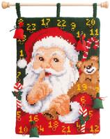 pn-0145153 набор для вышивания крестом (календарь-панно) vervaco  father frost "дед мороз" | интернет-магазин Елена-Рукоделие