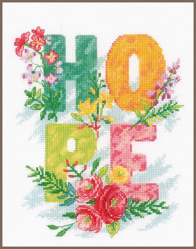 pn-0190228 набор для вышивки крестом vervaco hope "надеяться"  | интернет-магазин Елена-Рукоделие