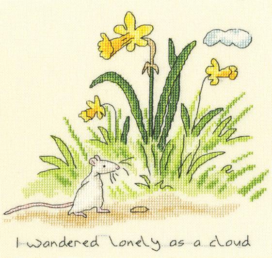 xaj10 набор для вышивания крестом lonely as a cloud "одиноко как облако" bothy threads | интернет-магазин Елена-Рукоделие
