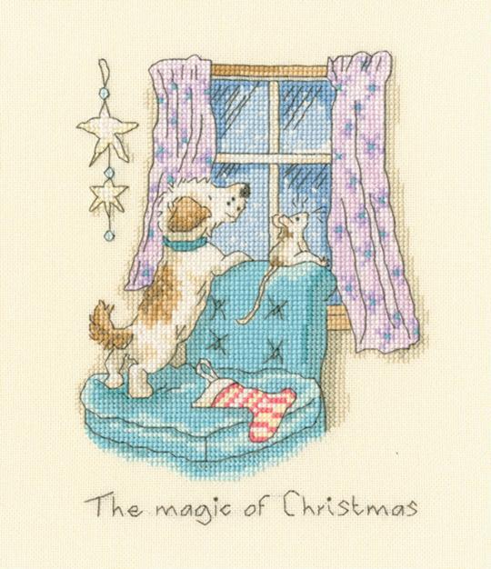 xaj17 набор для вышивания крестом the magic of christmas "магия рождества" bothy threads | интернет-магазин Елена-Рукоделие
