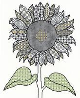фото XBW1 Набір для вишивання хрестом Blackwork Sunflower "Соняшник" Bothy Threads