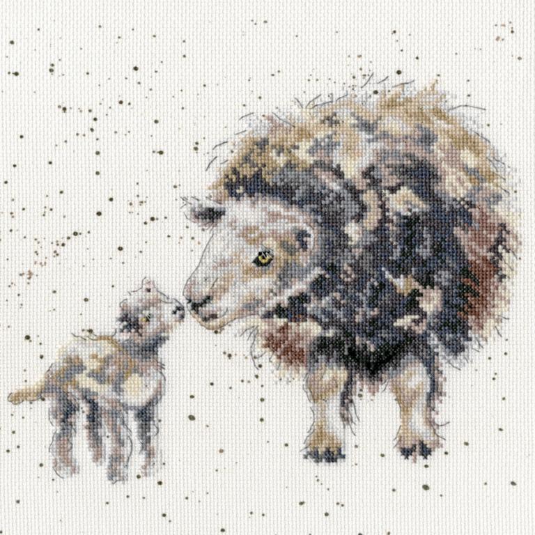 xhd47 набор для вышивания крестом ewe and me "овца и я" bothy threads | интернет-магазин Елена-Рукоделие