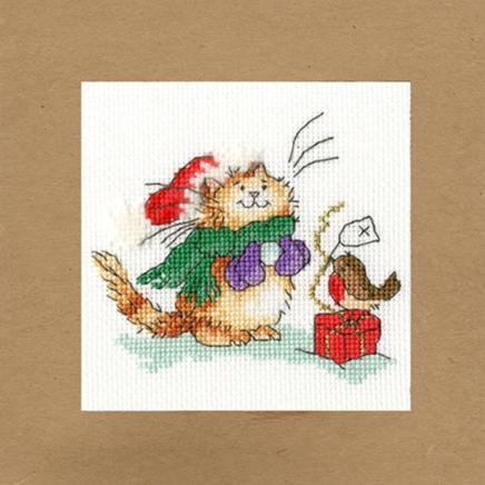 xmas30 набор для вышивания крестом (рождественская открытка) just for you "только для тебя" bothy threads | интернет-магазин Елена-Рукоделие
