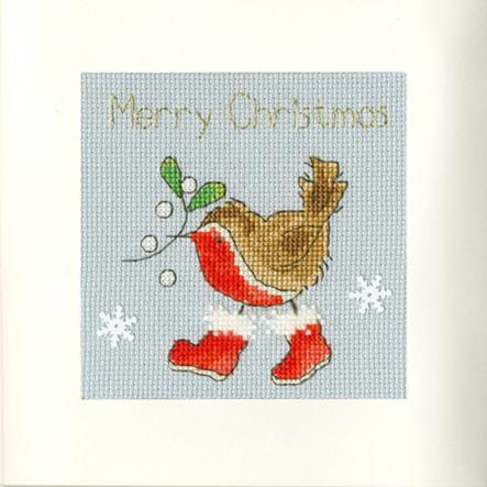 xmas31 набор для вышивания крестом (рождественская открытка) step into christmas "шаг в рождество" bothy threads | интернет-магазин Елена-Рукоделие