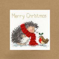 xmas32 набор для вышивания крестом (рождественская открытка) christmas wishes "рождественские пожелания" bothy threads | интернет-магазин Елена-Рукоделие
