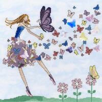 XMM2 Набір для вишивання хрестом Butterfly Dance "Танец" | інтернет-магазин 'Елена-Рукоделие'