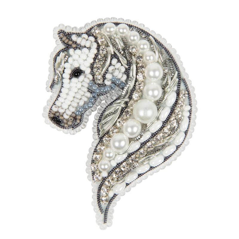 БП-327 Набір для виготовлення брошки Crystal Art "Кінь" | інтернет-магазин 'Елена-Рукоделие'