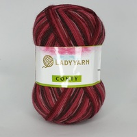 фото носочна пряжа lady yarn comfy вишня