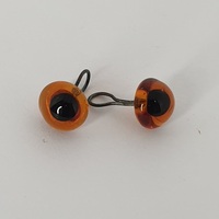 оченята для іграшок пришивні, preciosa, скло, карі, 6 мм | интернет-магазин Елена-Рукоделие