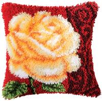 pn-0014181 набор для вышивания подушки (ковроткачество) vervaco white rose "белая роза" | интернет-магазин Елена-Рукоделие