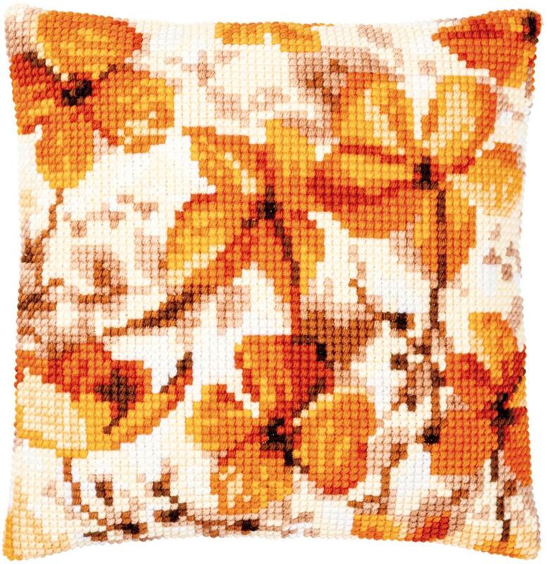 pn-0166239 набор для вышивания крестом (подушка) vervaco autumn seeds "осенние семена" | интернет-магазин Елена-Рукоделие