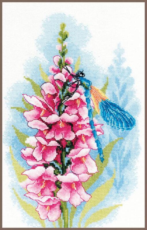 pn-0194379 набор для вышивки крестом lanarte dragonfly's treasure "сокровище стрекозы" | интернет-магазин Елена-Рукоделие