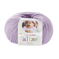 фото alize baby wool / алізе бебі вул146 ліловий