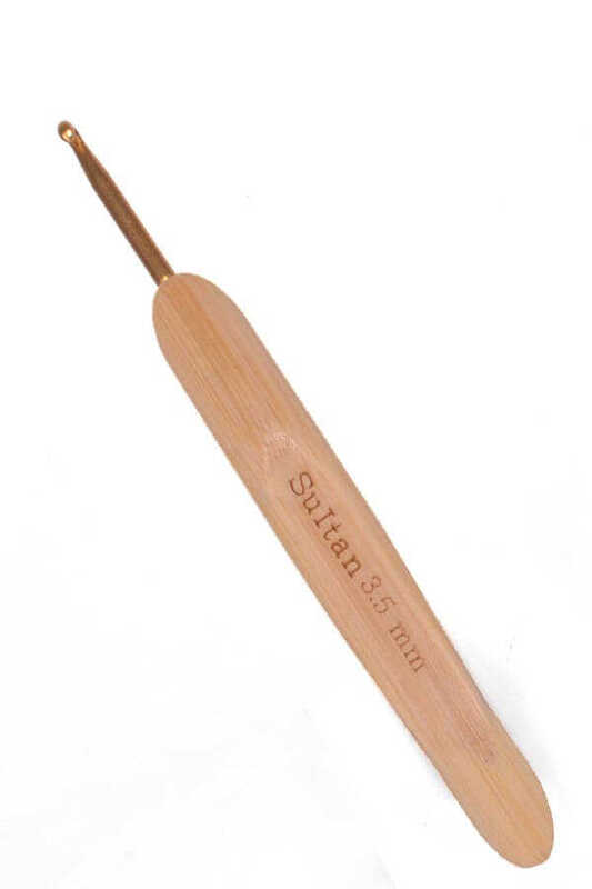 гачок з бамбуковою ручкою sultan 3.5 | интернет-магазин Елена-Рукоделие