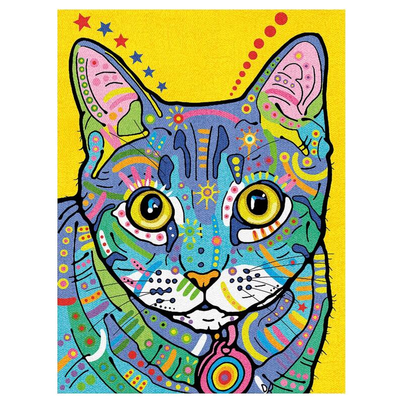 73-91694 Набір для малювання олівцями за номерами "Різнокольоровий кіт" Dimensions | інтернет-магазин 'Елена-Рукоделие'