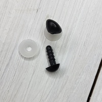 ніс для іграшок гладкий, німеччина, 9 мм чорний | интернет-магазин Елена-Рукоделие