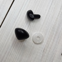 ніс для іграшок гладкий, німеччина, 18 мм чорний | интернет-магазин Елена-Рукоделие