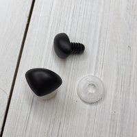 ніс для іграшок гладкий, німеччина, 21 мм чорний | интернет-магазин Елена-Рукоделие