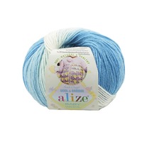 фото alize baby wool batik / алізе бебі вул батік 2130 блакитний