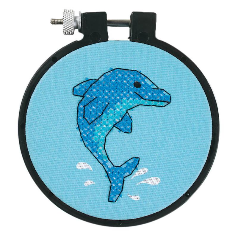 72533 Набір для вишивання хрестом DIMENSIONS "Dolphin Delight" "Дельфін" | інтернет-магазин 'Елена-Рукоделие'