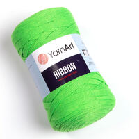 yarnart ribbon / ярнарт ріббон 802 салатовий | интернет-магазин Елена-Рукоделие