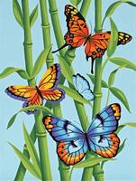 91258 Набір для малювання фарбами за номерами Buttrfls and bamboo "Метелики і бамбук" Dimensions | інтернет-магазин 'Елена-Рукоделие'