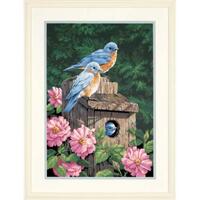 91401 Набір для малювання фарбами за номерами "Garden Bluebirds" "Синички у саду" Dimensions | інтернет-магазин 'Елена-Рукоделие'