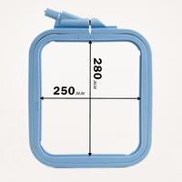 170-14 П'яльці-рамка квадрат (пластикові) 250*280мм Nurge (блакитні) | інтернет-магазин 'Елена-Рукоделие'