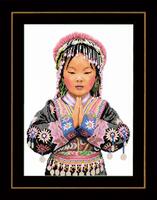 PN-0200967 Набір для вишивки хрестом LanArte "Дівчина тайського горного племені" | інтернет-магазин 'Елена-Рукоделие'
