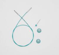 36602 Поворотний кабель бірюзового кольора Mindful KnitPro 50 см | інтернет-магазин 'Елена-Рукоделие'
