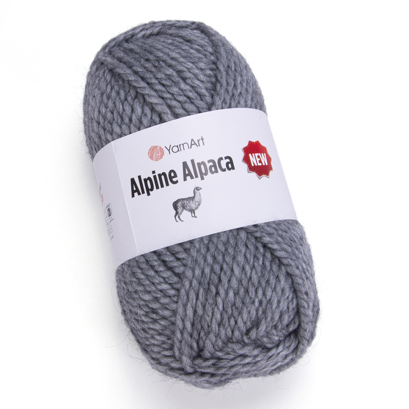 yarnart  alpine alpaca new/ ярнарт альпіна альпака нью 1447 сірий | интернет-магазин Елена-Рукоделие
