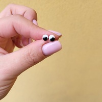 очі для іграшок косі, скло 6мм чорні | интернет-магазин Елена-Рукоделие