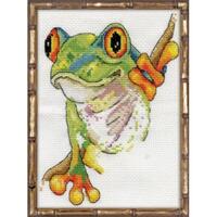 3214 набір для вишивання деревна жаба design works | інтернет-магазин 'Елена-Рукоделие'