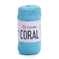 фото пряжа yarnart coral / ярнарт корал 1911 блакитний