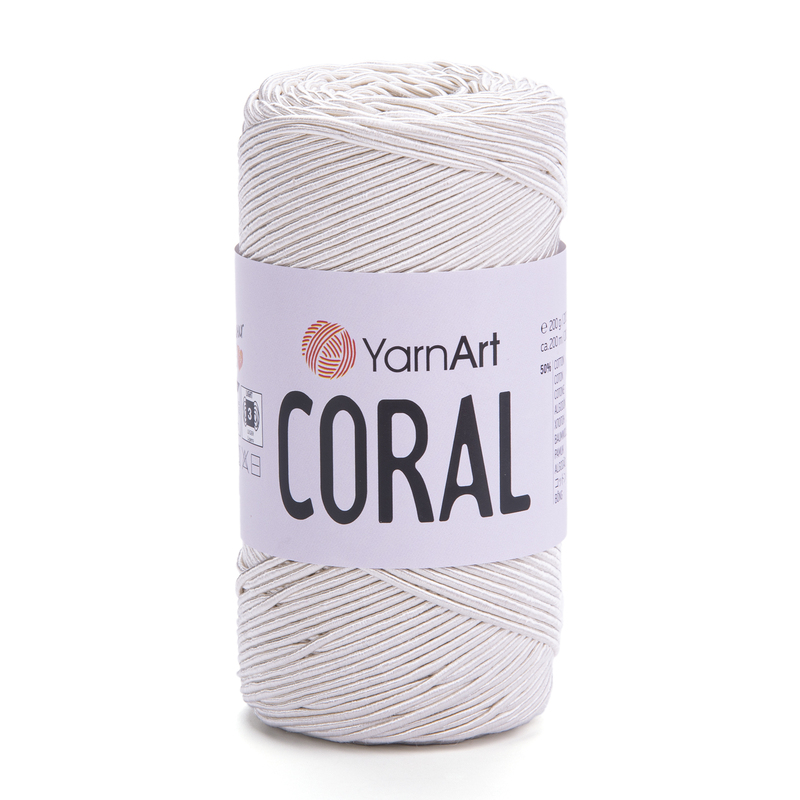 пряжа yarnart coral / ярнарт корал 1919 молочний | интернет-магазин Елена-Рукоделие