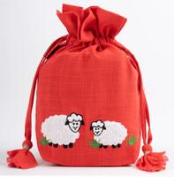 фото 350697 сумка для рукоділля red (червоний) lantern moon ikat ткань knitpro	