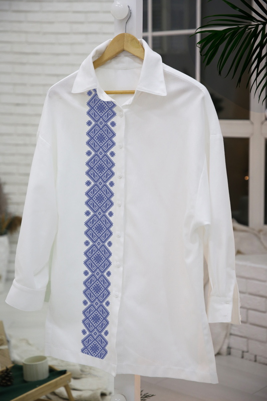 набір для вишивання сучасної сорочки "східно-подільска краса" с2 біла | интернет-магазин Елена-Рукоделие